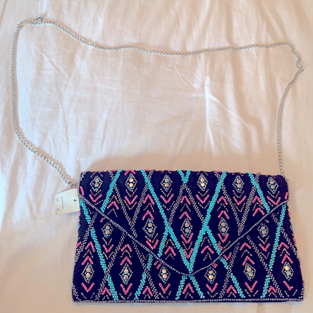 Francesca’s never worn beaded chain bag